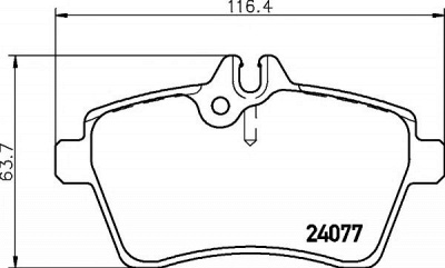 HELLA PAGID 8db355011381 -  Комплект тормозных колодок, дисковый тормоз